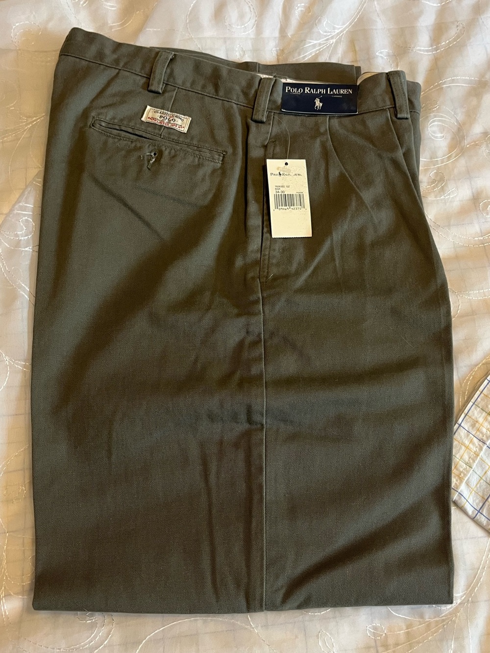Polo by Ralph Lauren Men's Olive Green Chino Pants; 34x30